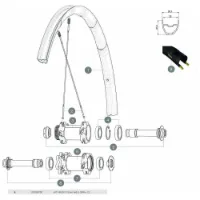 Mavic Qrm+ Cl Framhjulsaxel Mavic Qrm+ Cl Framhjulsaxel