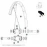 Mavic Qrm+ Cl Framhjulsaxel, Black / Silver, 12 x 100mm