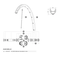 Mavic Qrm Framhjulsaxel Mavic Qrm Framhjulsaxel
