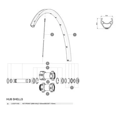 Mavic Qrm Framhjulsaxel, Black, 15 x 100/110mm Mavic Qrm Framhjulsaxel, Black, 15 x 100/110mm