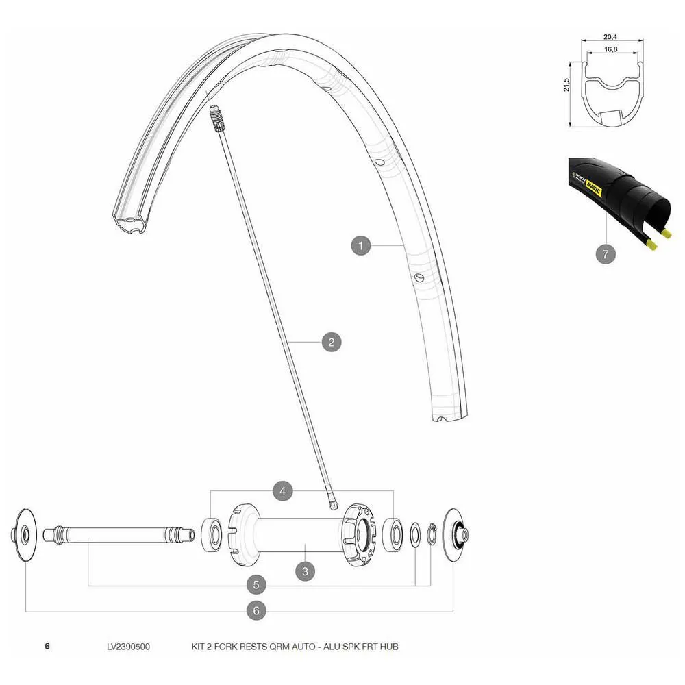 Mavic Qrm Gaffelstöd 2 Enheter, Black, One Size Mavic Qrm Gaffelstöd 2 Enheter, Black, One Size
