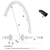 Mavic R-sys/ksyrium Sl/sls 2013 Framhjulsaxel Mavic R-sys/ksyrium Sl/sls 2013 Framhjulsaxel