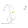 Mavic Rear Aksium Elite Evo Ust Disc Ebm Landsvägscykelfälg, Black, 700 - 28"