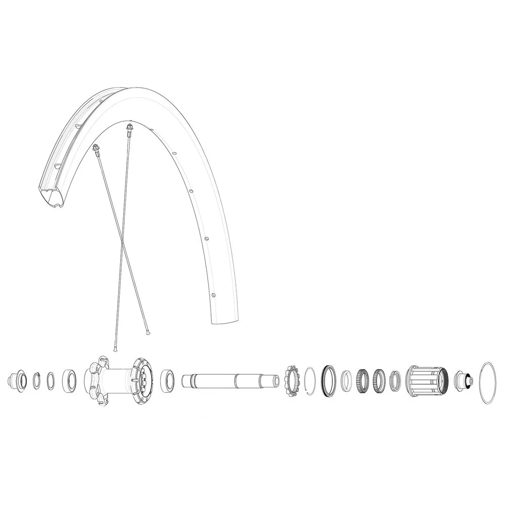 Mavic Rear Cosmic Sl 40 Rb Landsvägscykelfälg, Black, 700 - 28"