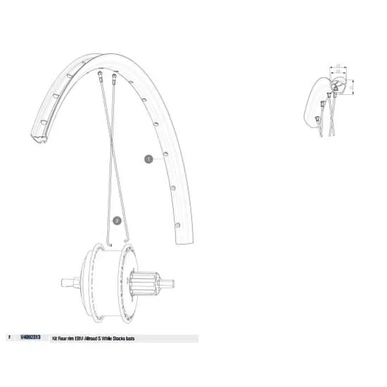 Mavic Rear Ebm Allroad S Landsvägscykelfälg, Black, 700 - 28" Mavic Rear Ebm Allroad S Landsvägscykelfälg, Black, 700 - 28"