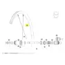 Mavic Rear Ksyrium S Disc Landsvägscykelfälg, Black, 700 - 28"