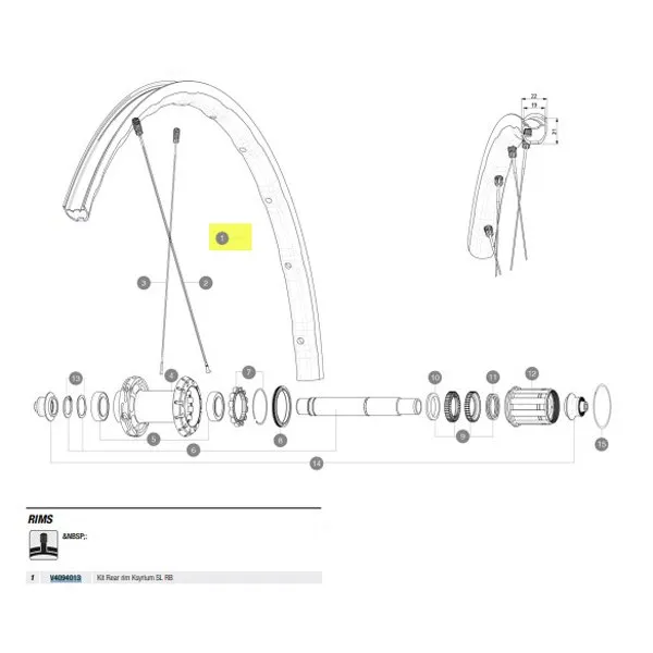 Mavic Rear Ksyrium Sl Rb Landsvägscykelfälg, Black, 700 - 28"