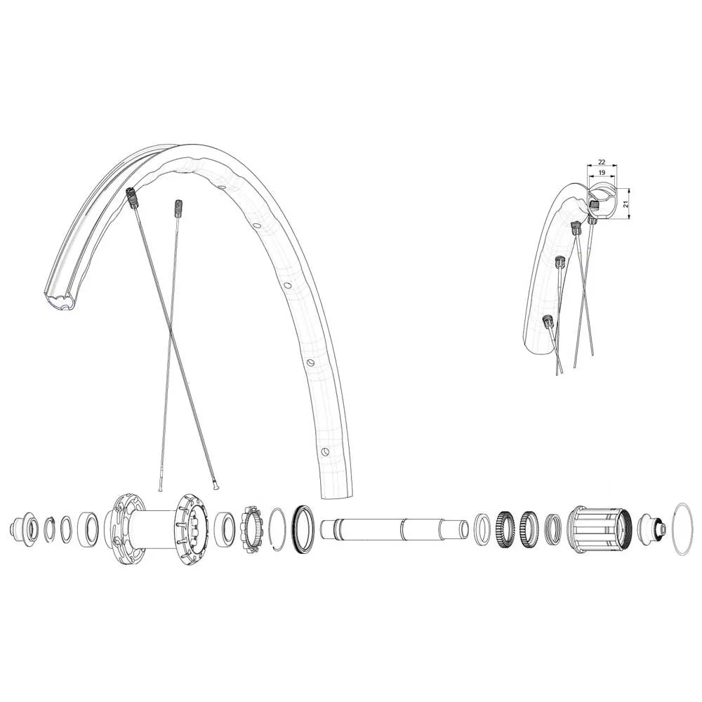 Mavic Rear Ksyrium Sl Rb Landsvägscykelfälg, Black, 700 - 28"