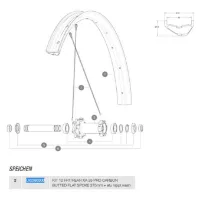 Mavic Xa 35 Pro Carbon Butted Flat 27.5 Ekrar 12 Enheter