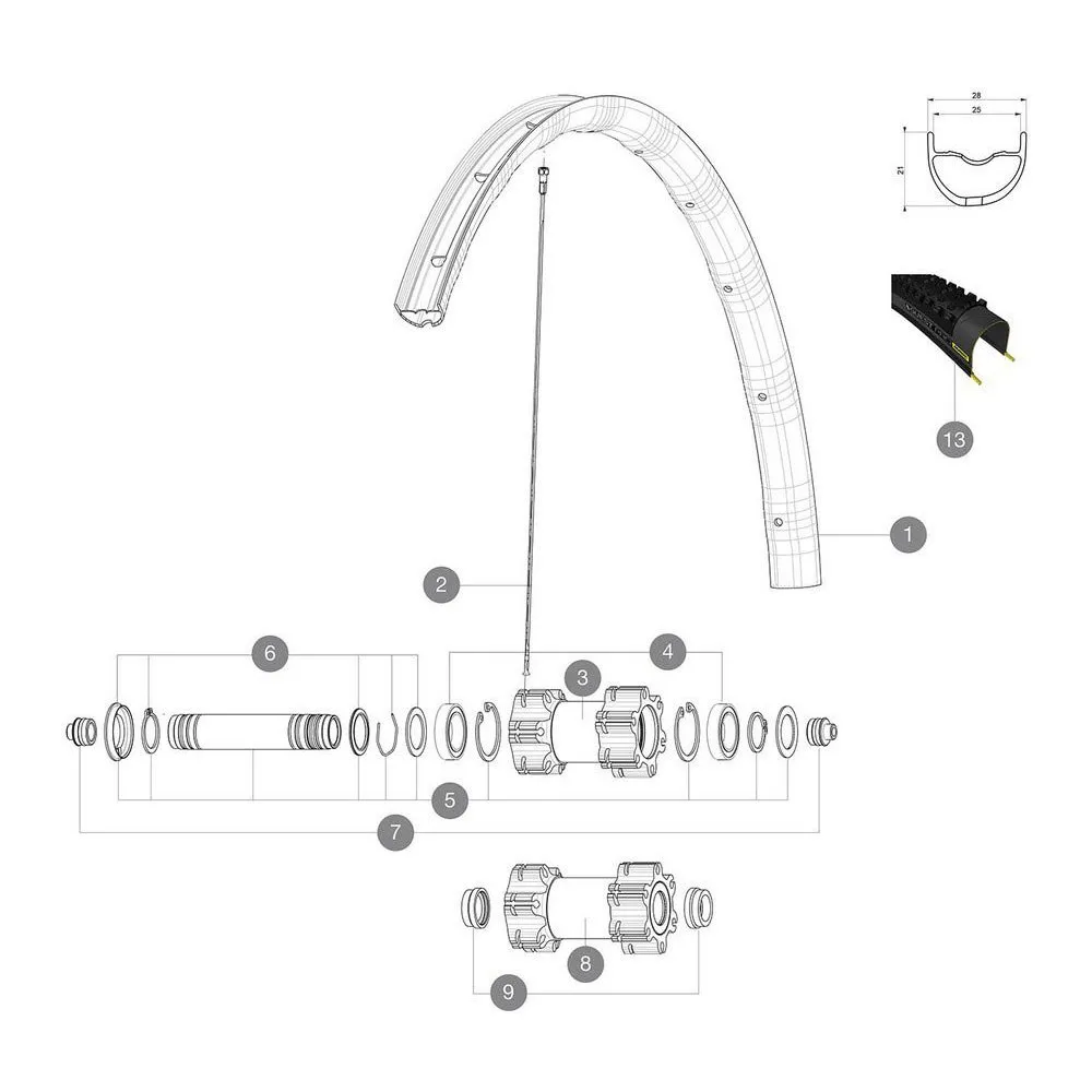 Mavic Xa Elite Tubeless Fälg