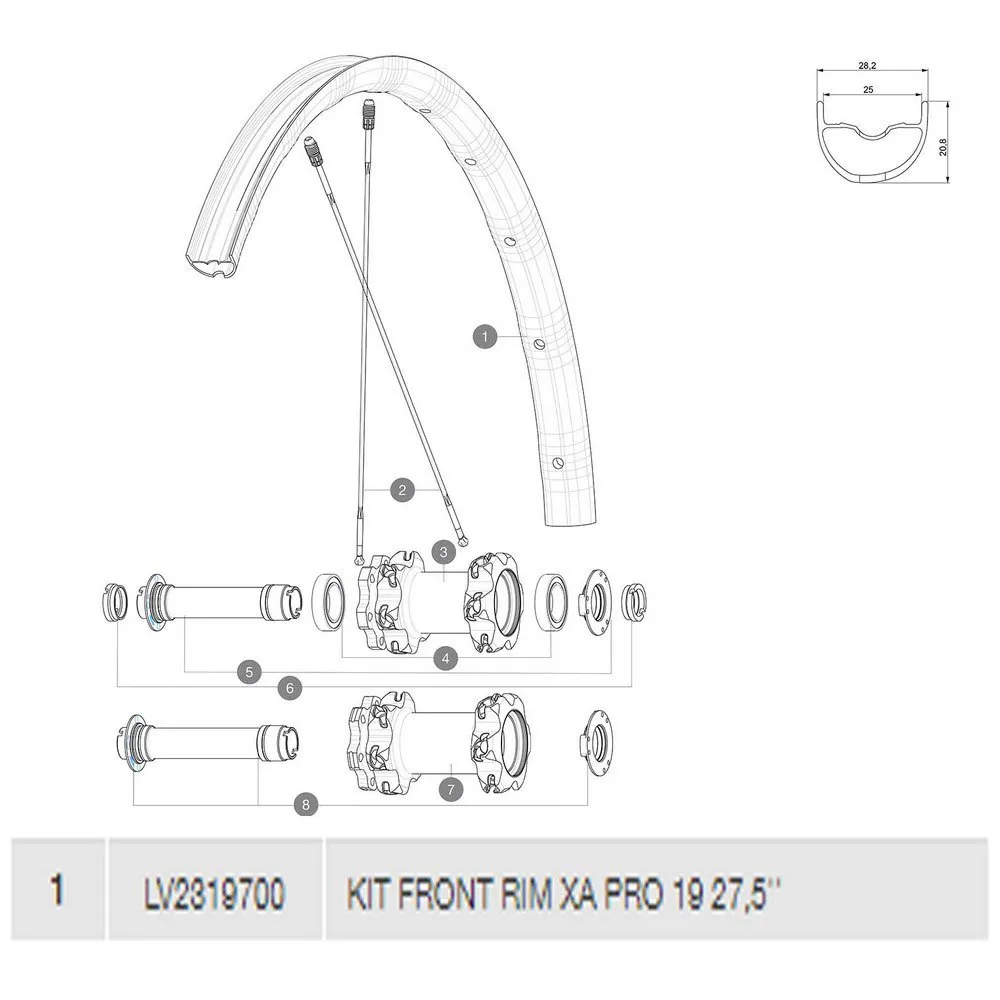 Mavic Xa Pro 19 Framfälg, Black, 650B - 27.5" 2 Mavic Xa Pro 19 Framfälg, Black, 650B - 27.5" 2