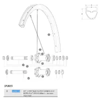 Mavic Xa Pro Carbon 27.5 Front/rear Ekrar 12 Enheter