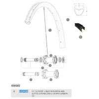 Mavic Xa Pro Carbon 29 2017-18 Vänstra Ekrar 12 Enheter Mavic Xa Pro Carbon 29 2017-18 Vänstra Ekrar 12 Enheter
