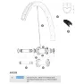 Mavic Xa Pro Carbon 29 2017-18 Vänstra Ekrar 12 Enheter, Black, 289mm