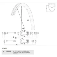 Mavic Xa Pro Carbon 29 Extra Flat Front/rear Ekrar 12 Enheter