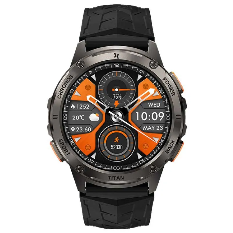 MaxCom Fw100 Titan Cronos Smartklocka, Black MaxCom Fw100 Titan Cronos Smartklocka, Black