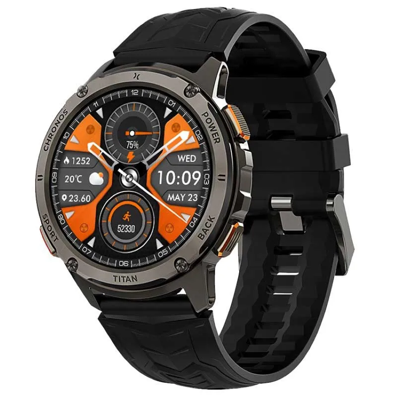 MaxCom Fw100 Titan Cronos Smartklocka, Black MaxCom Fw100 Titan Cronos Smartklocka, Black
