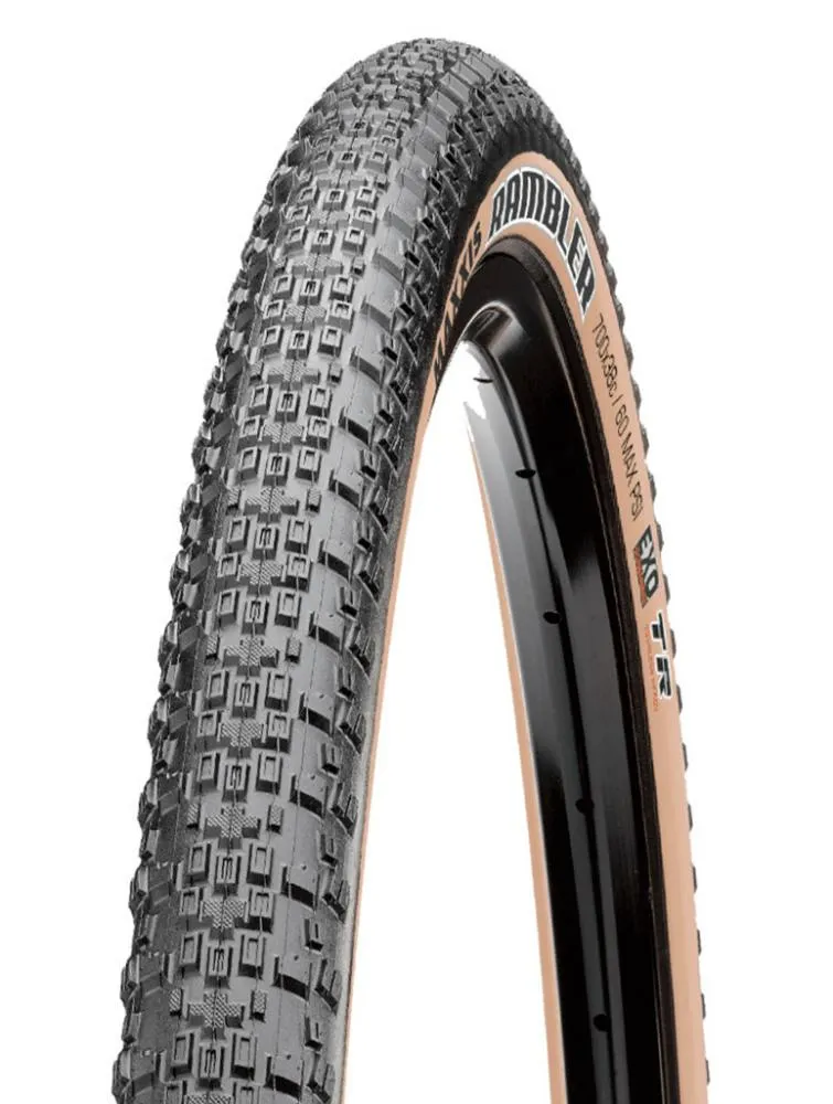 Maxxis Rambler EXO TR graveldäck 700x45c Tan, Black / brown, 700C x 45
