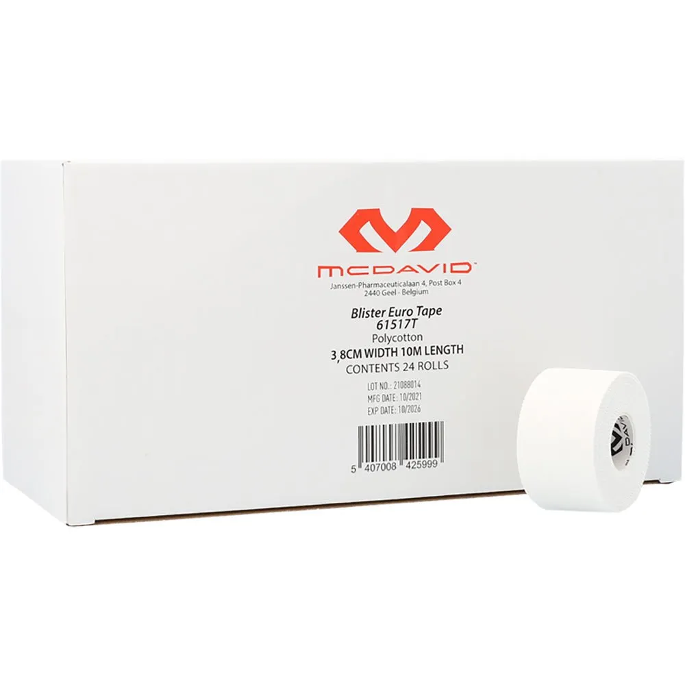 McDavid Eurotape 3.8 Cmx10m Kinesiotejp, Bulk / pack white, One Size