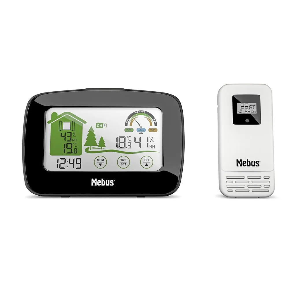 Mebus 40902 Väderstation, Black, One Size