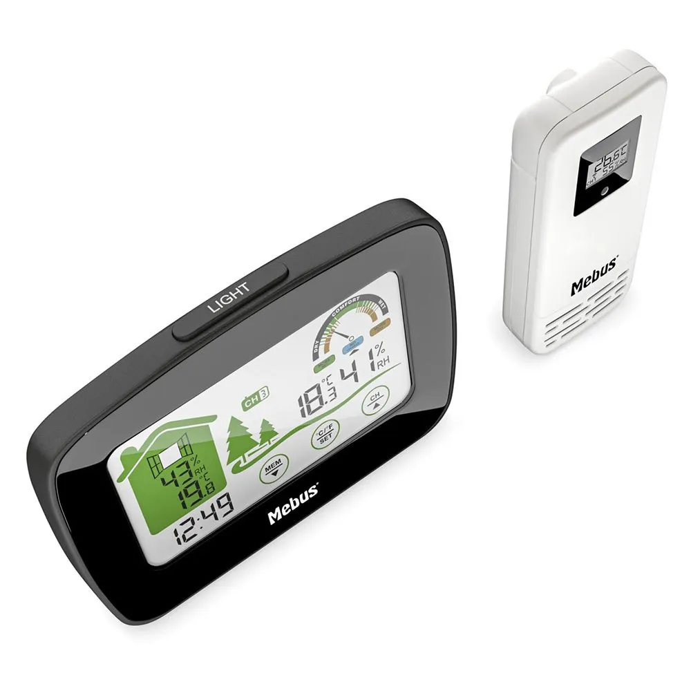 Mebus 40902 Väderstation, Black, One Size