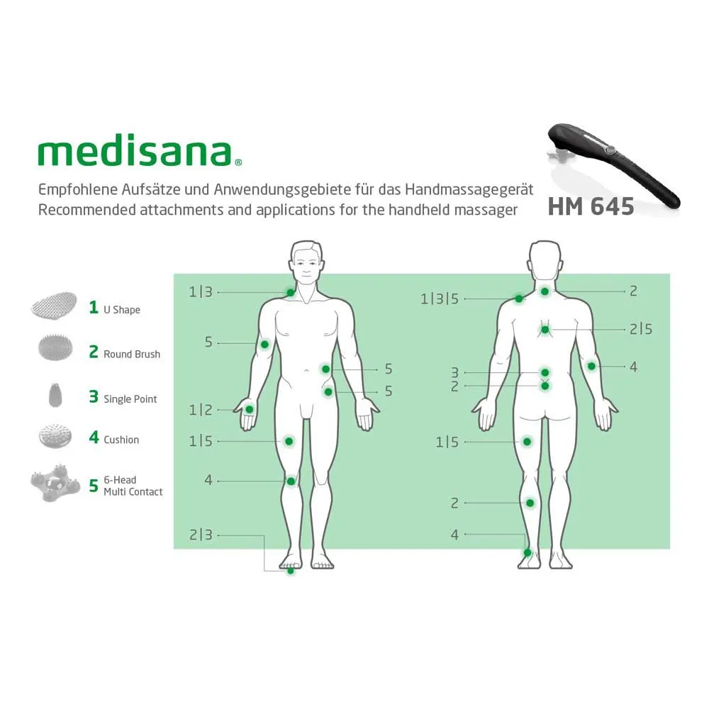 Medisana Hm 645 Handmassageapparat, Black, One Size