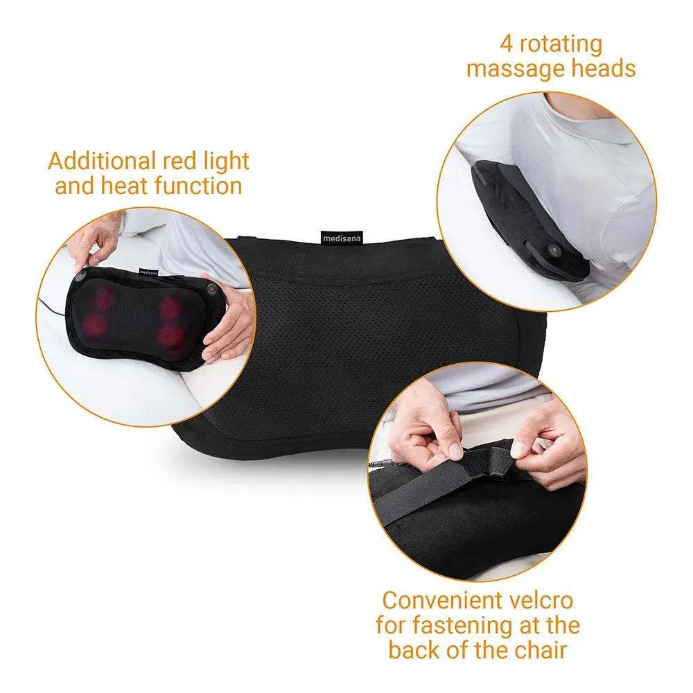 Medisana Mc 200 Massagekudde, Black, One Size