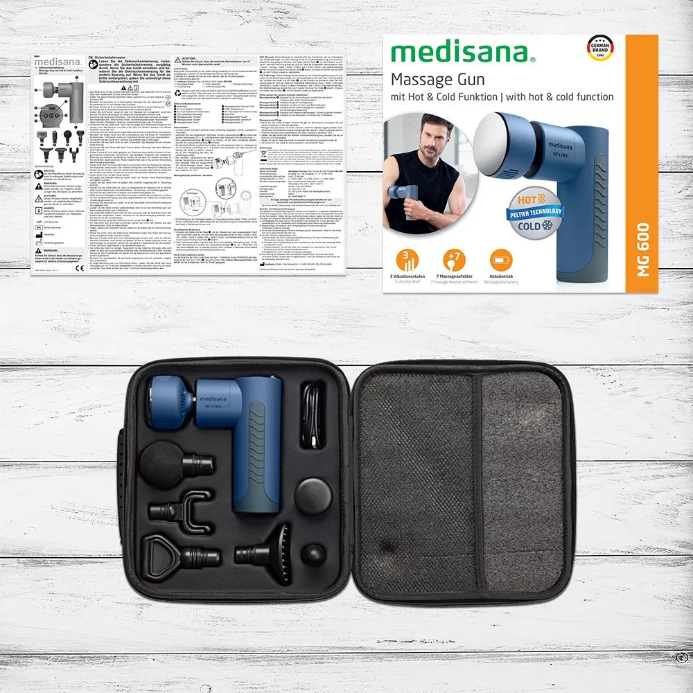 Medisana Mg 600 Hot And Cold Massagepistol, Blue, One Size