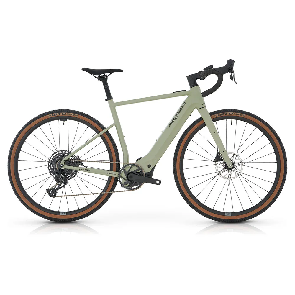 Megamo Lande Apex 2025 Elcykel Gravel, Sage, S, 400Wh