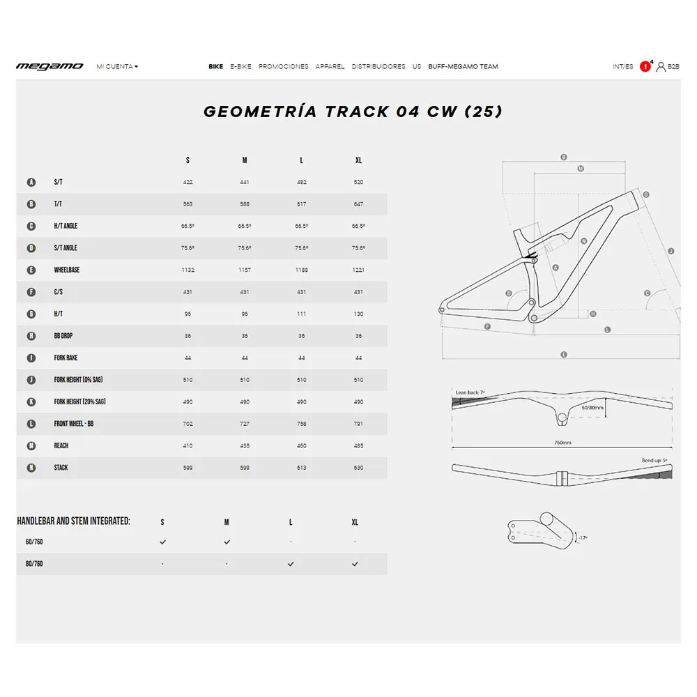 Megamo Track 04 Cw 29´´ Xt 2025 Mtb Cykel