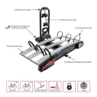 Menabo Alcor Cykelställ För 3 Cyklar Menabo Alcor Cykelställ För 3 Cyklar