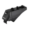 Menabo Alfa High Car Roof Bars Integrated/raised Rails Klämma, Black, One Size
