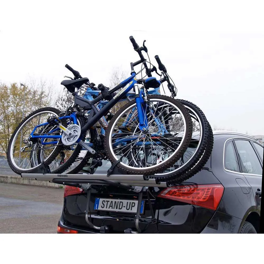 Menabo Stand Up Cykelställ För 2 Cyklar, Silver, 2 Cykels