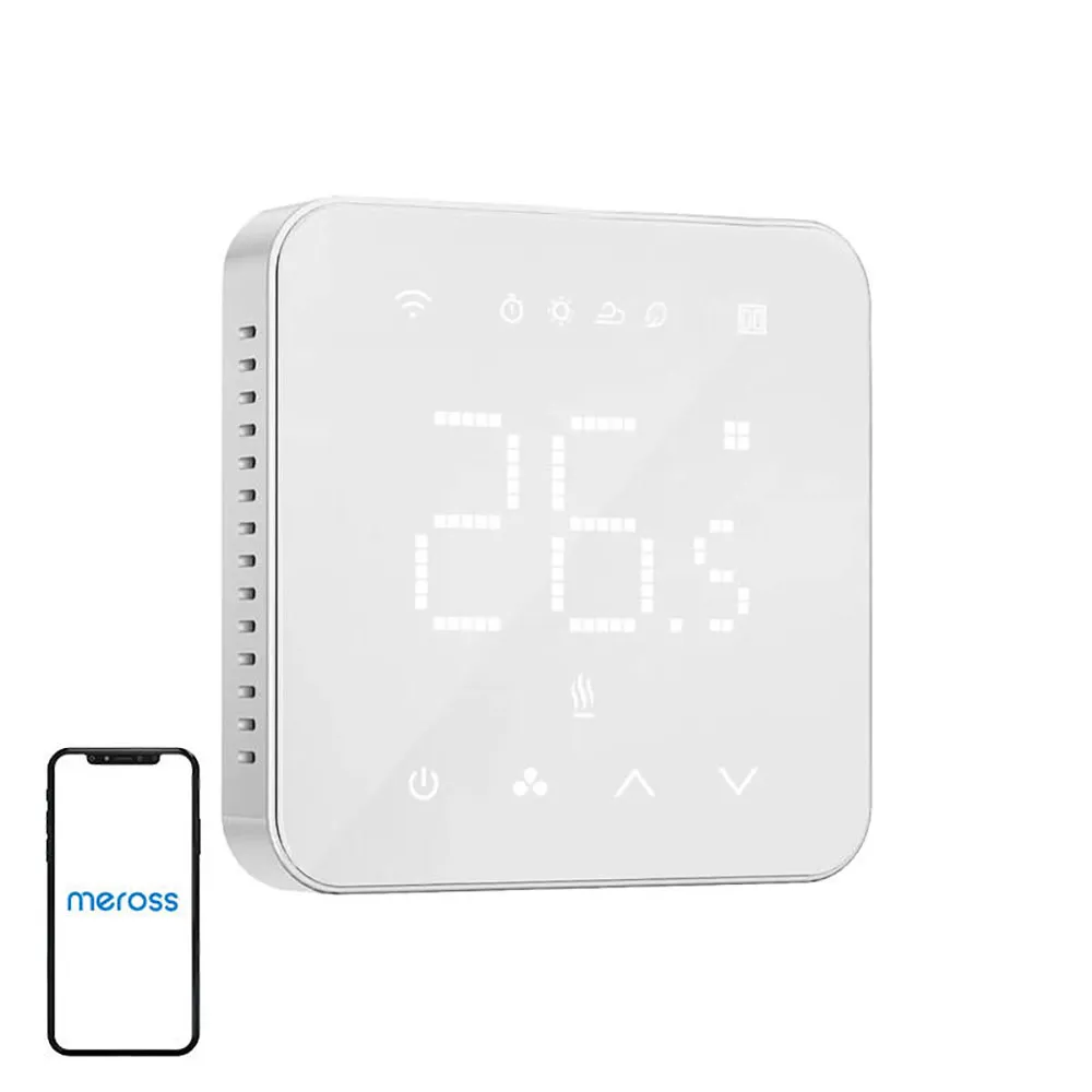 Meross Mts200bhk Eu Homekit Smart Termostat, White, One Size