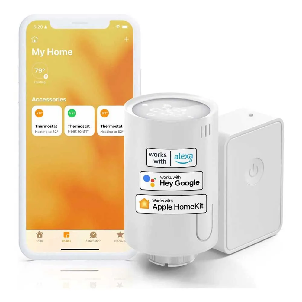 Meross Starter Kit Smart Termostat, White, One Size
