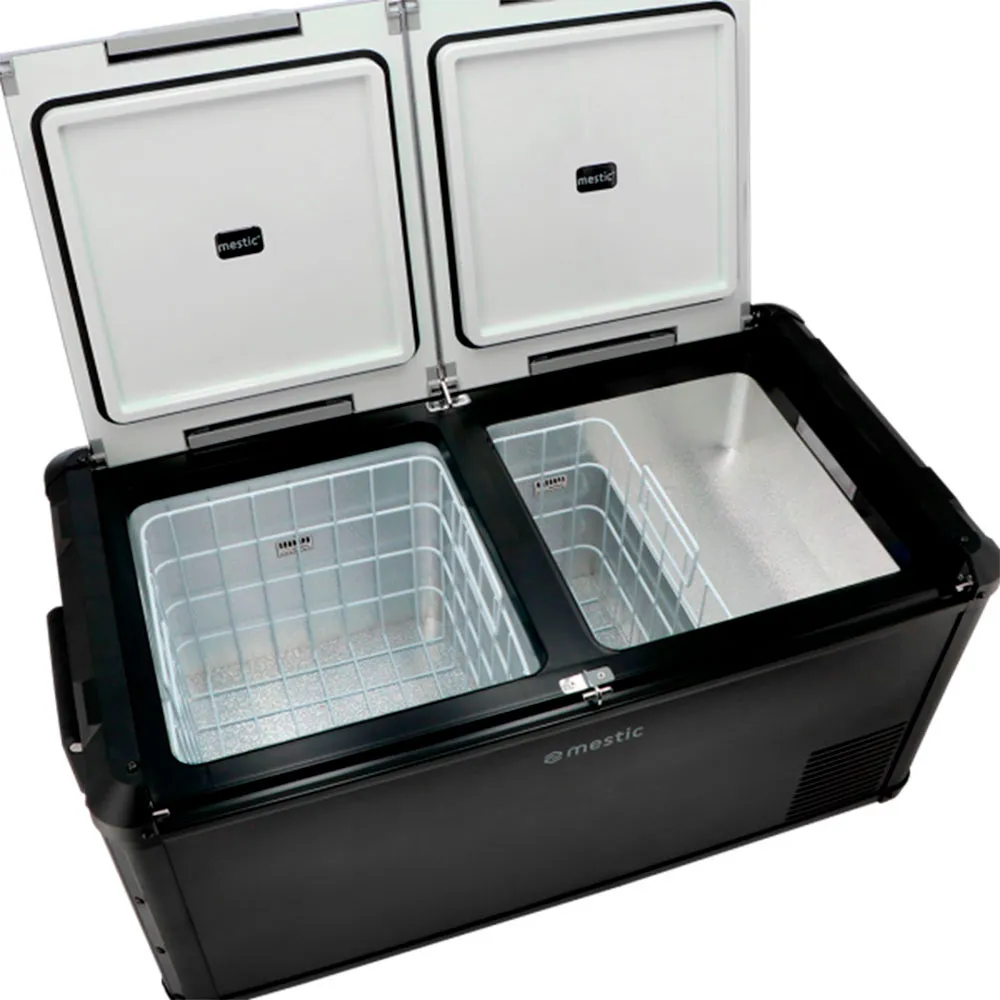 Mestic Mccp-75 Ac/dc Dual Zone Styv Bärbar Kylbox, Black, One Size