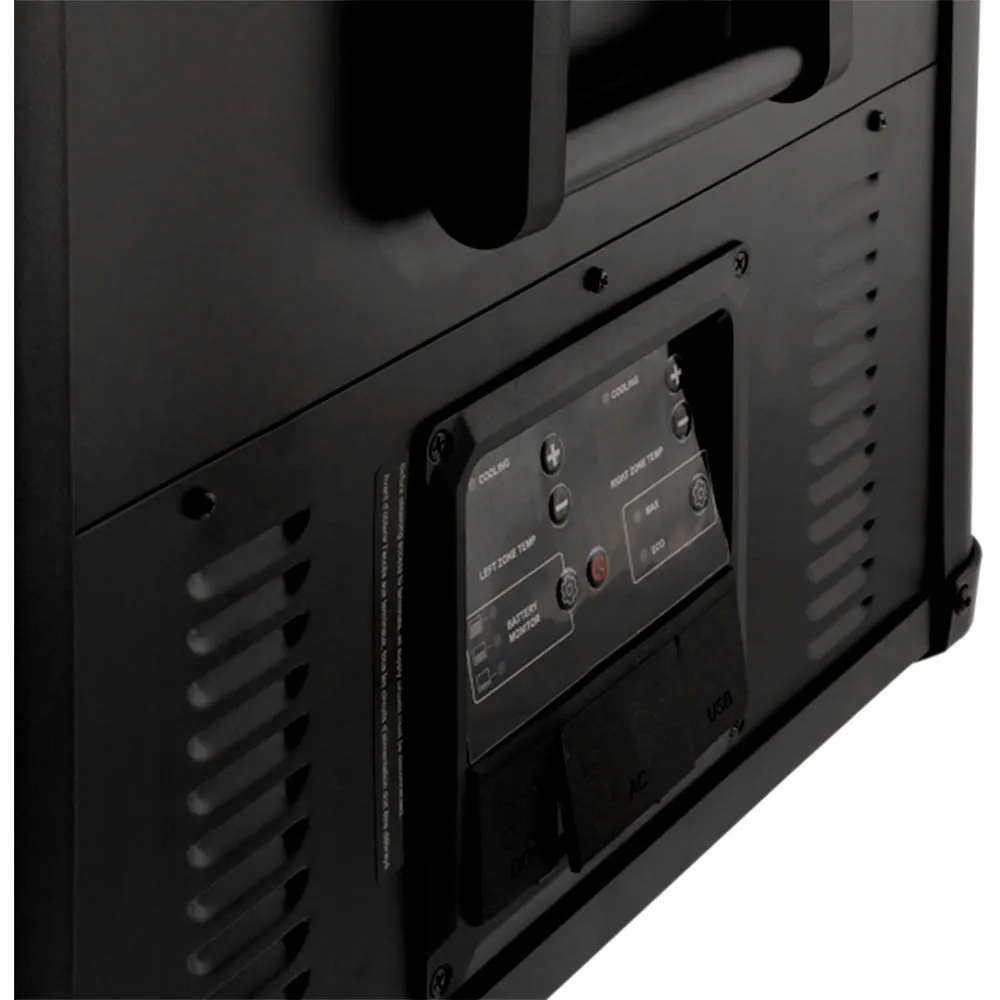 Mestic Mccp-75 Ac/dc Dual Zone Styv Bärbar Kylbox, Black, One Size