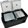 Mestic Mccp-75 Ac/dc Dual Zone Styv Bärbar Kylbox, Black, One Size
