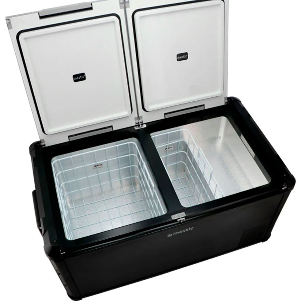 Mestic Mccp-90 Ac/dc Dual Zone Styv Bärbar Kylbox, Black, One Size