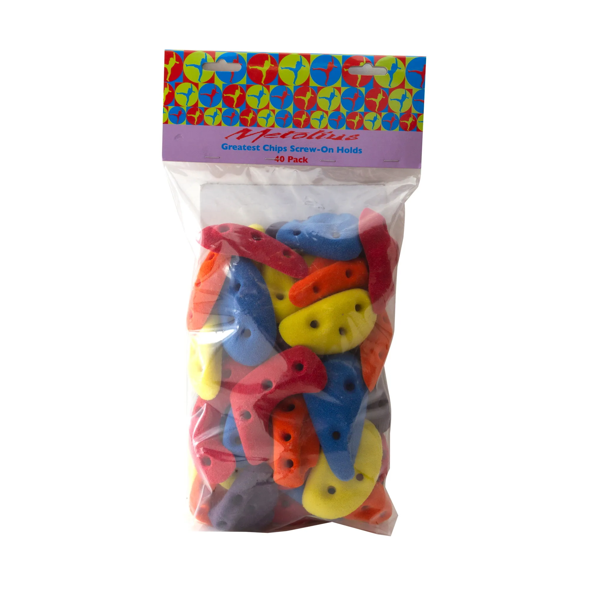 Metolius Climbing Climbing Pu Greatest Chips Screw On 40 pcs, One Size Metolius Climbing Climbing Pu Greatest Chips Screw On 40 pcs, One Size
