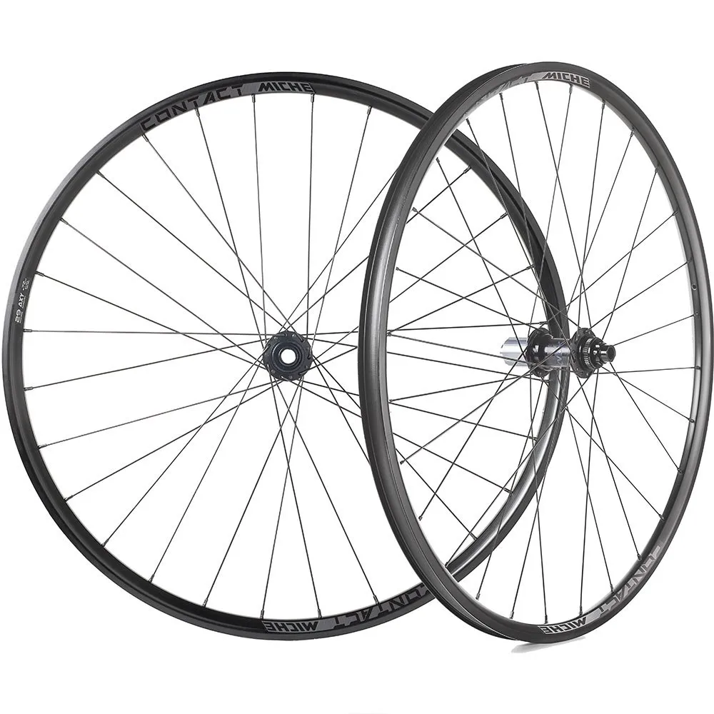 Miche Contact Cl Disc Hjulset För Gravelcykel, Black, 12 x 100 / 12 x 142mm, Sram XDR