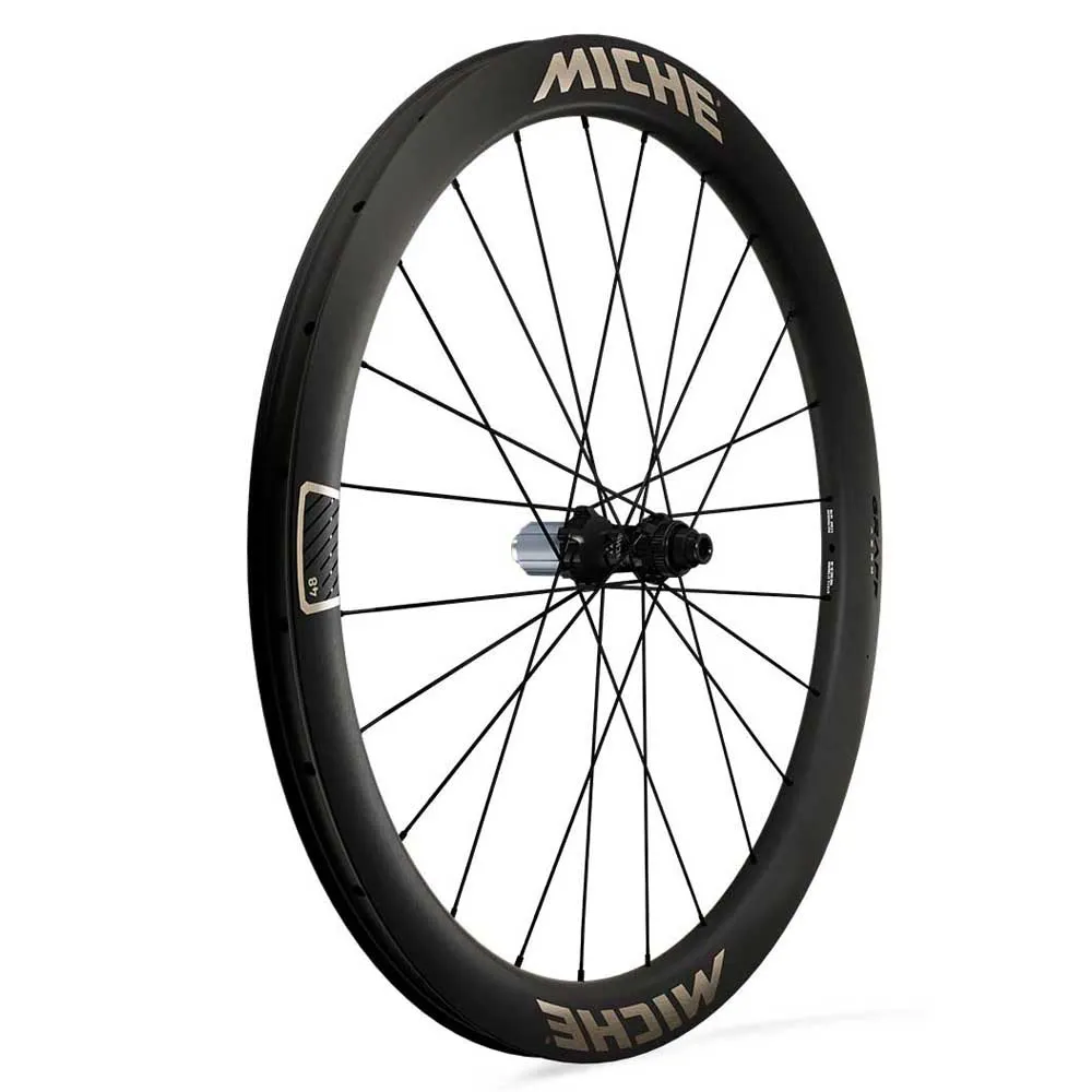 Miche Graff Aero 48 Cl Disc Tubeless Hjulset För Gravelcykel, Black, 12 x 100/12 x 142mm, Sram XDR