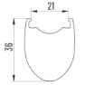 Miche Kleos 36 28´´ 700c Cl Disc Landsvägshjulset