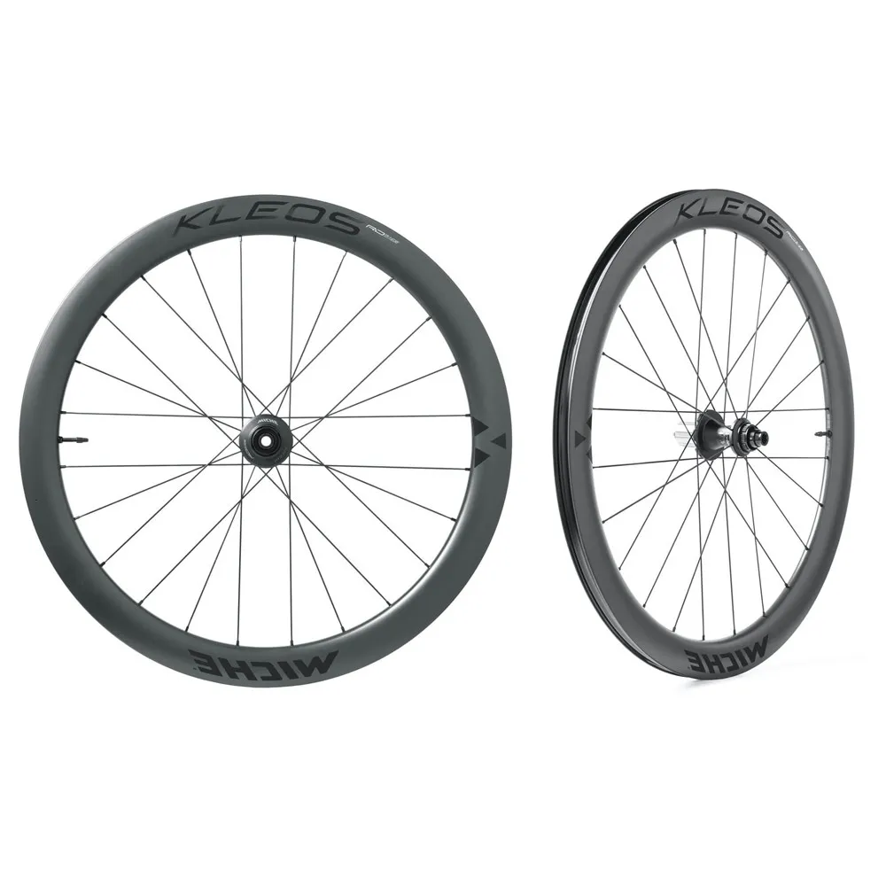 Miche Kleos Rd 50 Mm Tubeless Landsvägshjulset, Black, 12 x 100/12 x 142mm, Campagnolo N3W