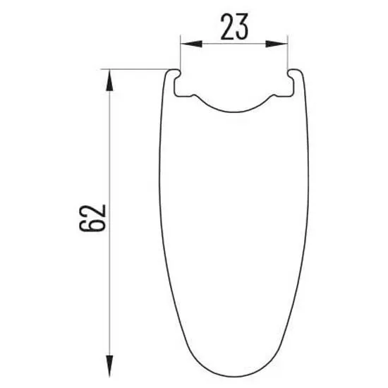 Miche Kleos Rd 62 28´´ 700c Cl Disc Tubeless Landsvägshjulset