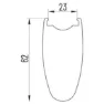 Miche Kleos Rd 62 28´´ 700c Cl Disc Tubeless Landsvägshjulset