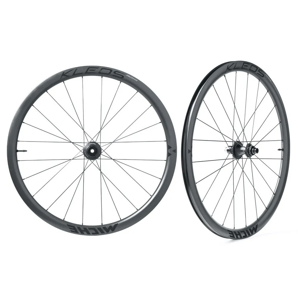 Miche Kleos Rd Dx 36-36 Cl Disc Tubeless Landsvägshjulset, Black, 12 x 100 / 12 x 142mm, Shimano/Sram HG