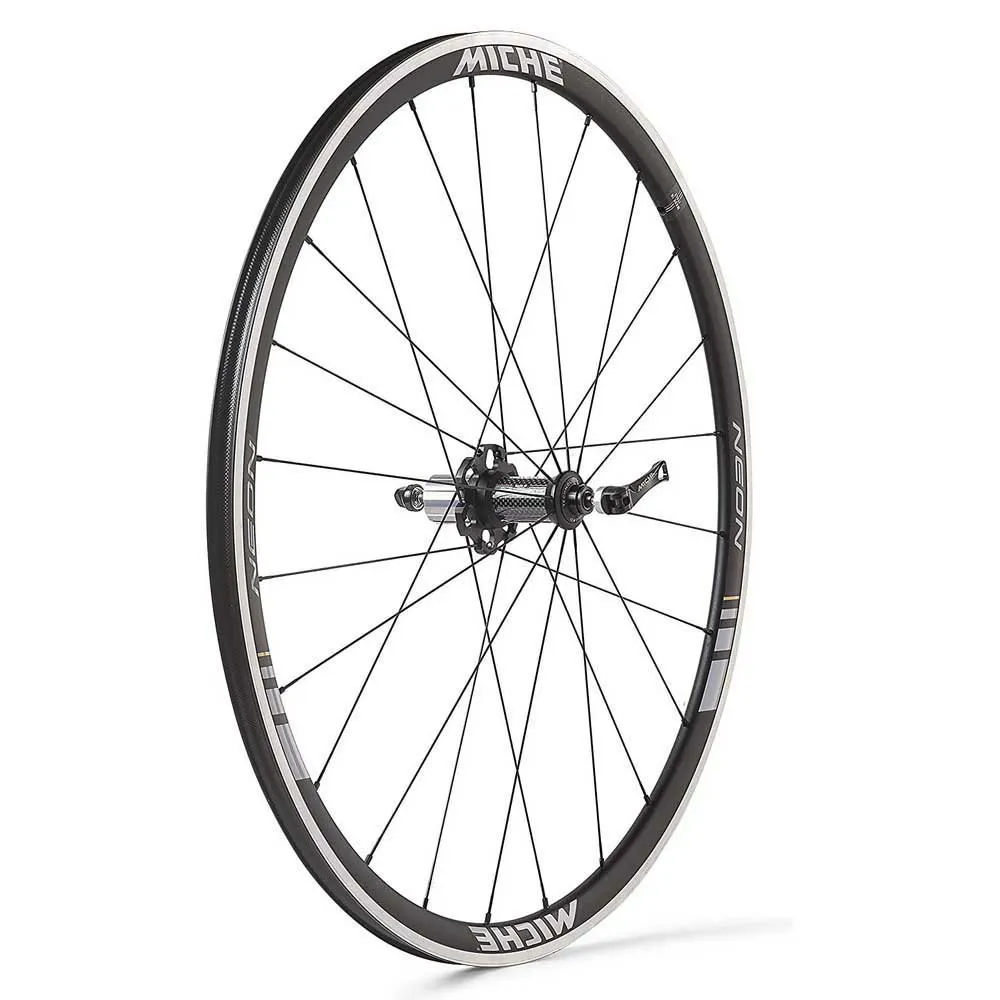 Miche Neon Landsvägshjulset, Black / grey, 9 x 100 / 10 x 120mm, Shimano/Sram HG