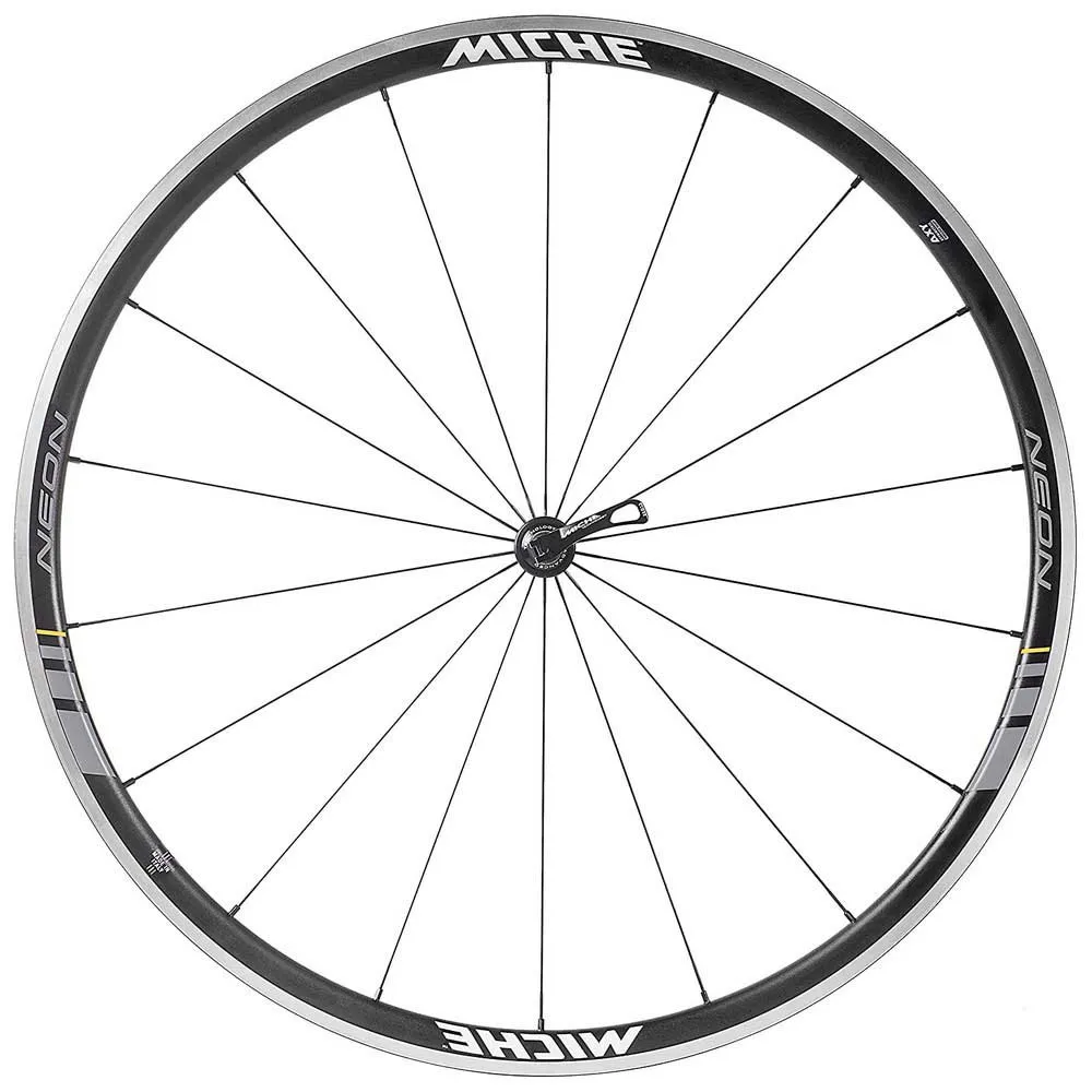 Miche Neon Landsvägshjulset, Black / grey, 9 x 100 / 10 x 120mm, Shimano/Sram HG
