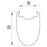 Miche Re.act 28´´ 700c Cl Disc Tubeless Landsvägshjulset, Black, 12 x 100 / 12 x 142mm, Sram XDR